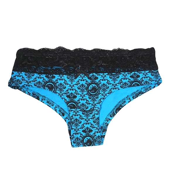 TOO FAST SET OF THREE SKULLY PANTIES 3 PANTIES WITH DIFFERENT PRINTS sizes S - L - Picture 2 of 4